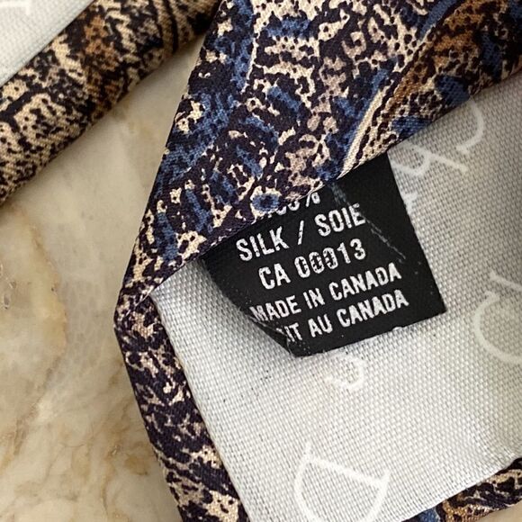 Christian Dior 100% Silk Multi Colour Print Tie Vintage - Picture 8 of 9